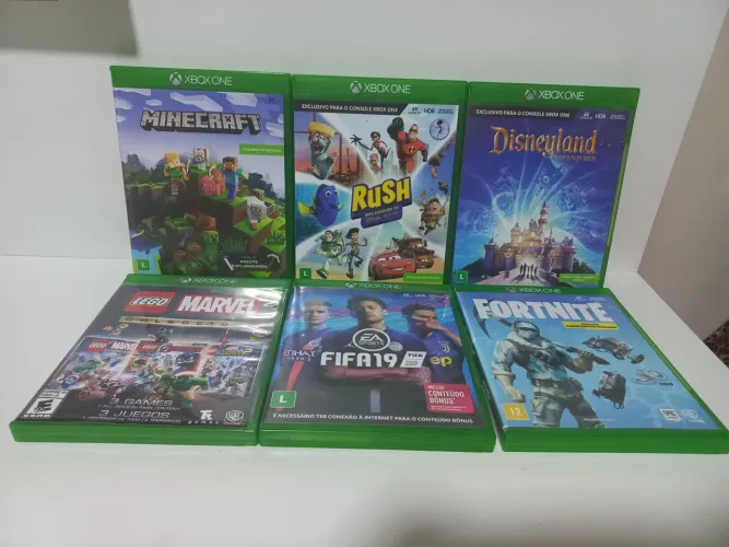 Jogos Xbox One - Minecraft, Fortnite, Lego Marvel e mais!
