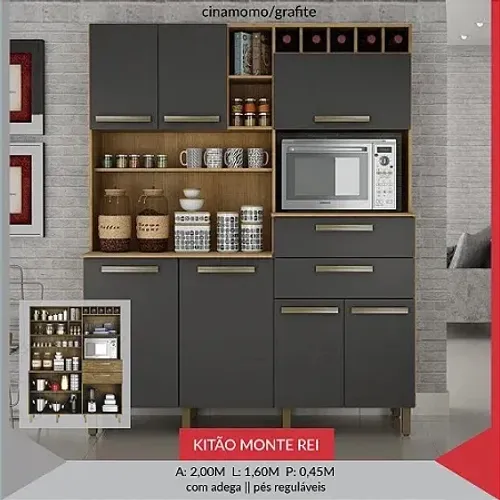 Armário de Cozinha Monterey- Promoção 