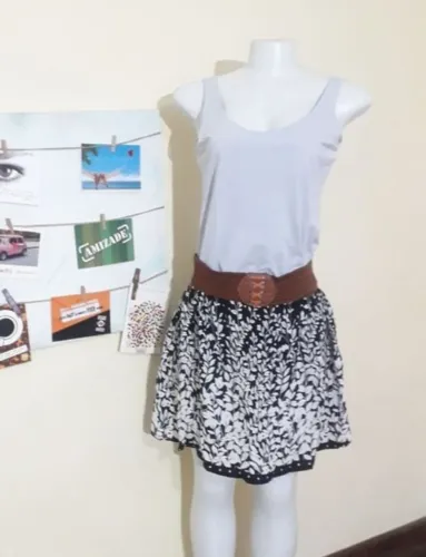 Lote saias femininas plissada, evasê e mais