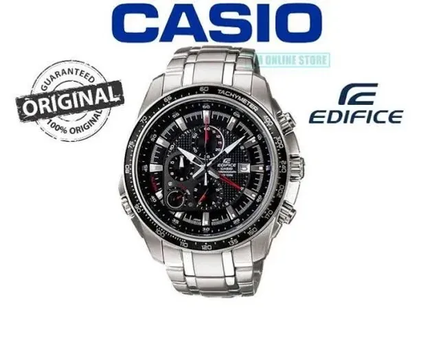 RELÓGIO CASIO EDIFICE EF-545 RECURSOS CRONÓGRAFO ALARME TACÔMETRO VISOR DE DATA