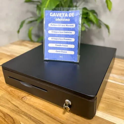 Gaveta de Dinheiro Nova de Metal com Chave Automática 