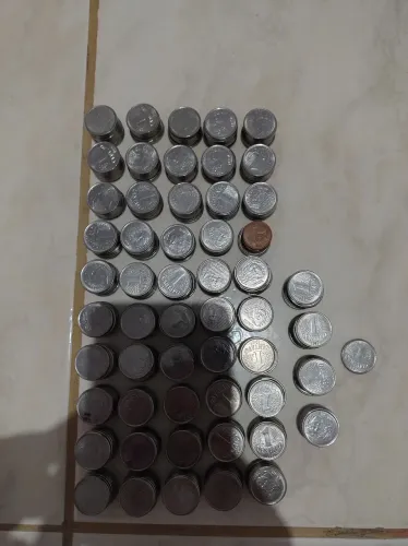 542 moedas de 1 centavo