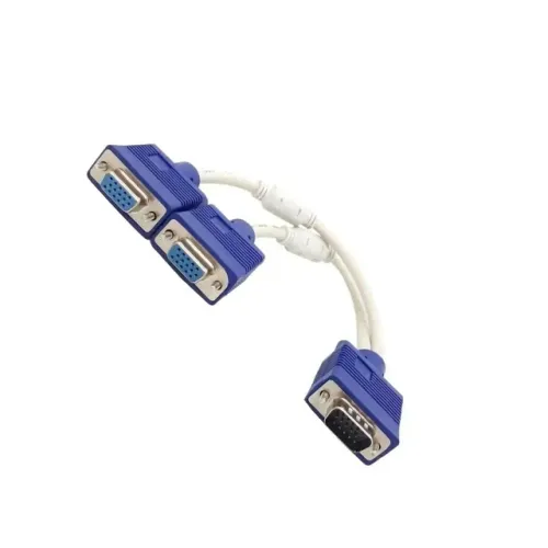 Cabo Vga Duplicador 1 Macho X 2 Femea Db15