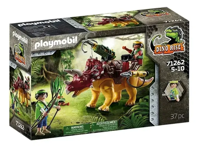 Playmobil 71262 Dino Rise Triceratops 37 Peças Dinossauro