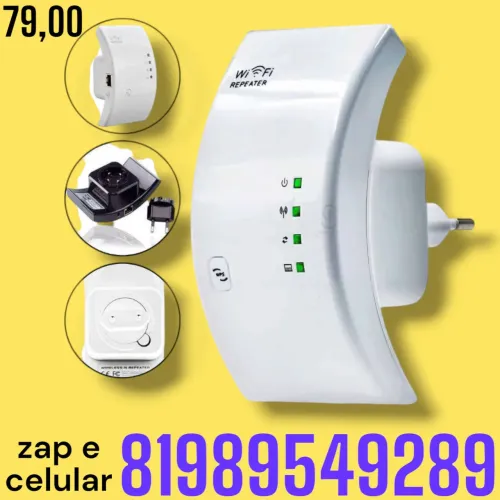 Repetidor de sinal Wi-Fi Wireless-N.