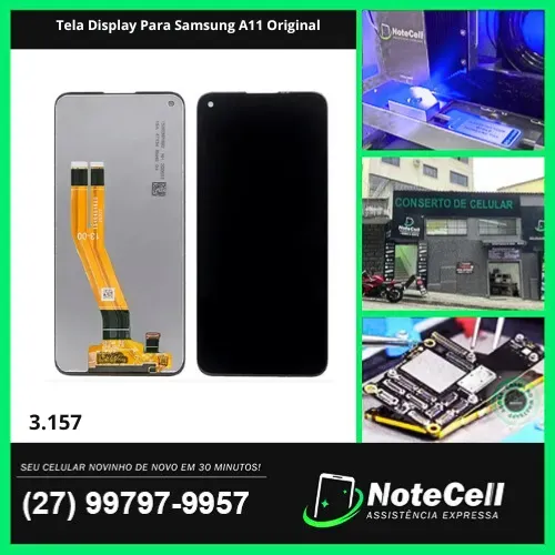 Tela Display Para Samsung A11 Original- Instalação Expressa Em 30 Minutos!