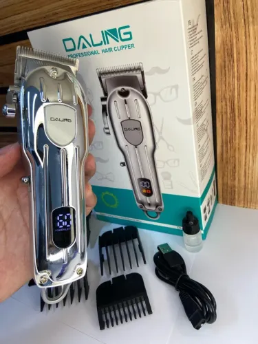 Máquina de cortar cabelo DALING prata an1