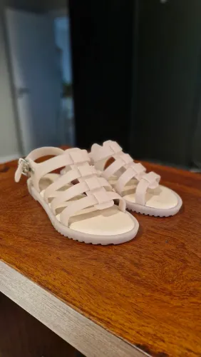 Sandália Melissa Nude - Nº 33/34 - Excelente Estado<br>