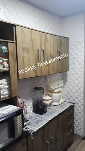 Kit 5m² 20 Placas Revestimento 3D Pvc 50x50cm Branco 