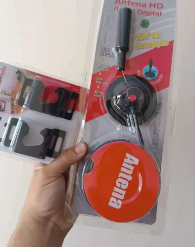 Antena HD Digital + suporte de TV 
