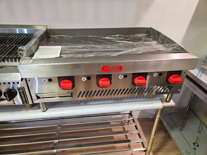 chapa a gás para lanches 90cm 19mm a pronta entrega 