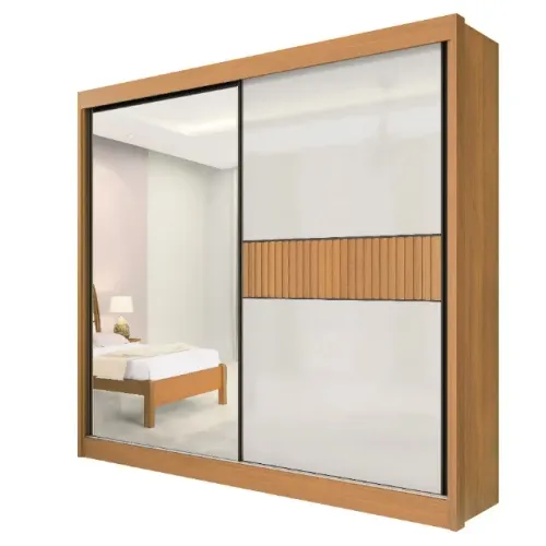 Guarda-Roupa 2 Portas Titanium Ripado