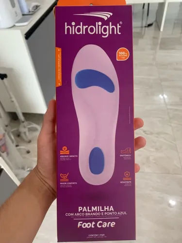 Palmilha 100% Silicone HIDROLIGHT