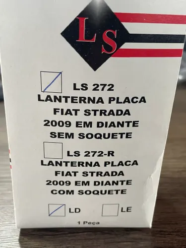 Lanterna da placa Fiat estrada 2009 em diante nova só 10,00 lado direito 