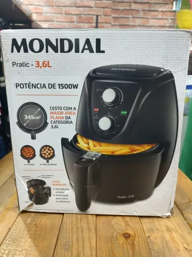 FRITADEIRA MONDIAL PRATIC- 3,6L POTÊNCIA DE 1500W