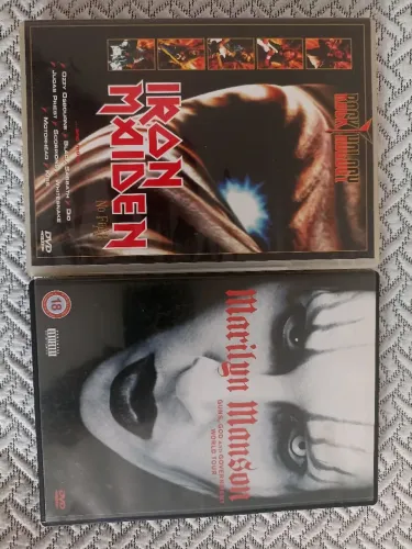 DVD Iron Maiden No Fear & Marilyn Manson Guns, God and Government