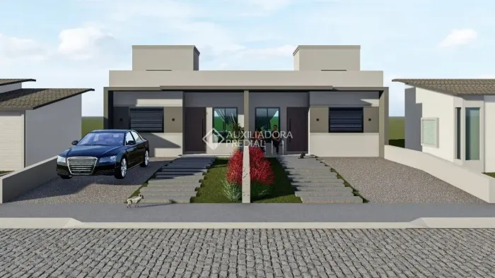 Casa geminada em fase final em Arroio do Meio