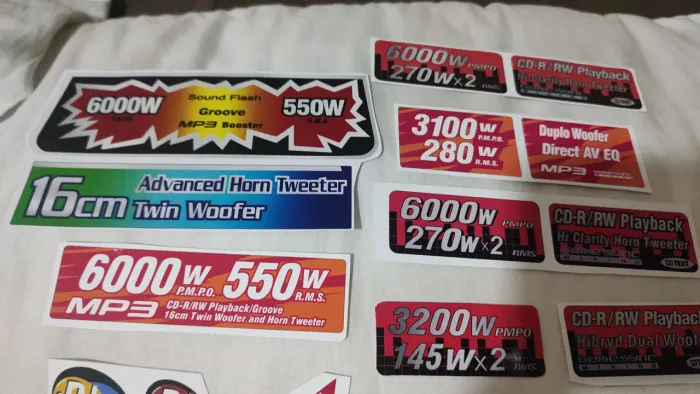 Kit de adesivos para som Sony ( consultar modelo )