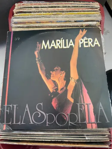 LP Marília Pêra - Elas por Ela - 1990 Duplo com Encarte.