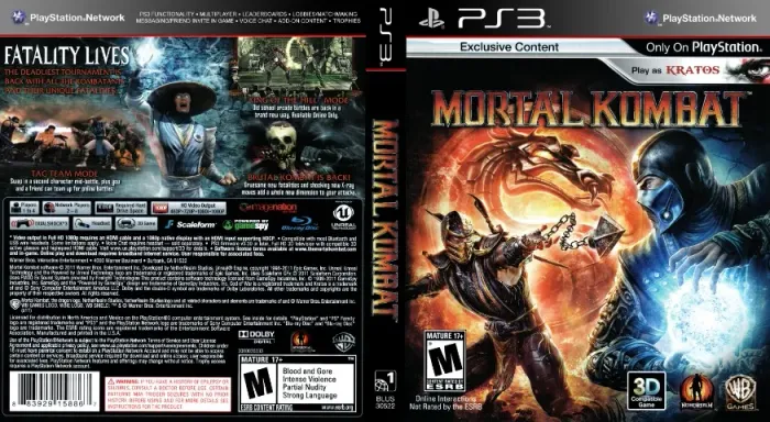 Jogo Mortal Kombat para Playstation 3