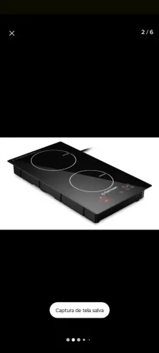 Cooktop 2 bocas 110 volts elétrico Eletrozon