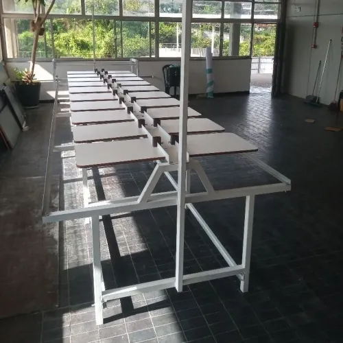 SILK-SCREEN MESA PARA IMPRESSÃO DE CAMISETAS 20 BERÇOS COM CARRINHO FLASH CURE 