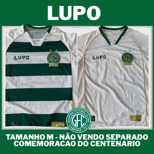 2 Camisetas Centenário Guarani Futebol Clube