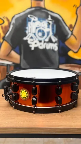 Caixa Tama Signature Ronald Bruner Jr 14x5,5 Casco Híbrido Aço e Walnut (Japonesa)