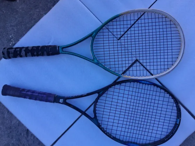 Par de Raquetes de Tênis Clássicas - Wilson Sting Graphite + HEAD (Com 40% Grafite)