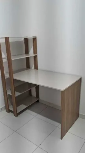 Escrivaninha Mesa Escritório com Estante
