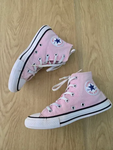 tênis converse all star cano alto rosa 30