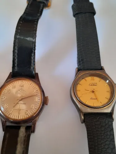 Relógio Cartier prata 925 + Mondaine 14 Rubis + Alsace feminino