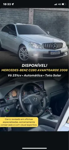 Mercedes-Benz C-280 Avantgarde 3.0 V6 231cv Aut. 2008