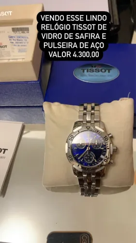 Relógio TISSOT com vidro de safira