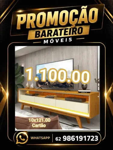 Rack para televisão com led