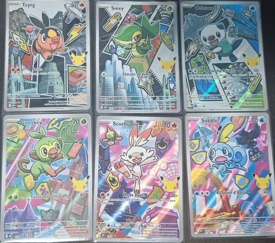 Trio de Unova e Galar parceiros iniciais série 2 - Pokemon TCG
