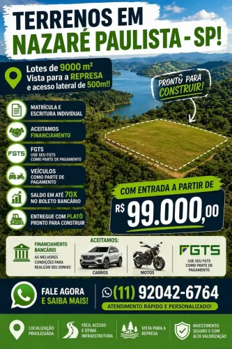 Lote no Interior de São Paulo - SP / Aproveite essa Oportunidade!