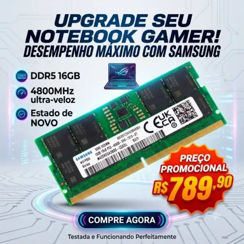 Memoria Ram para notebook 16gb DDR5 SAMSUNG 4800MHZ