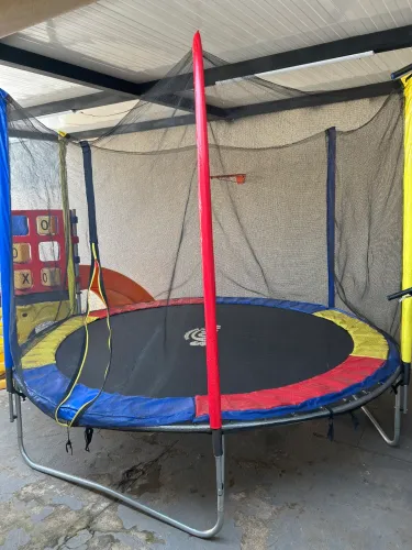 Cama Elástica Grande Pula Pula 3,05 Ziper Segurança + Escada