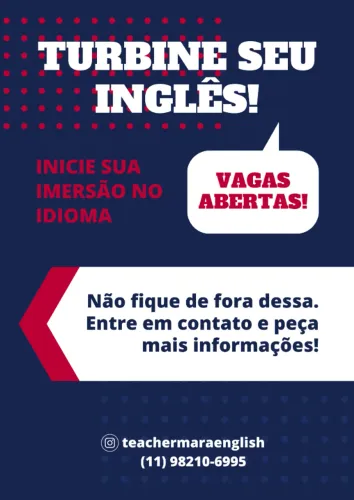 AULAS PARTICULARES DE INGLÊS