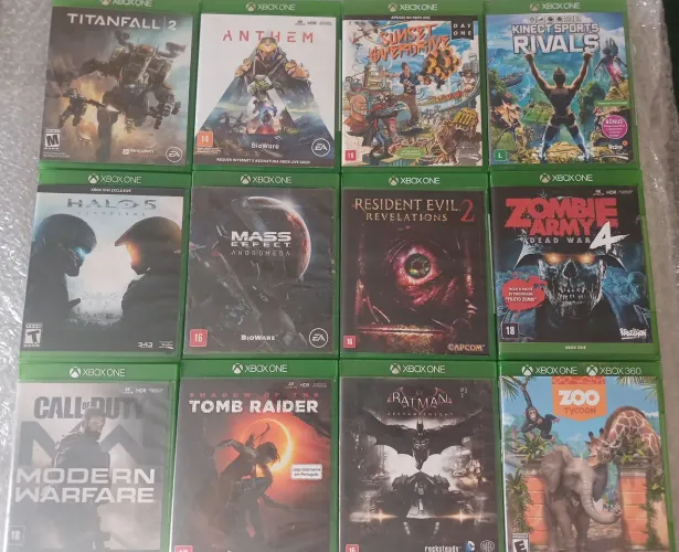 Jogos xbox one / s / x semi novos apartar 50,00