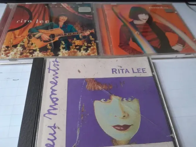 3 CDs Rita Lee - Meus Momentos, novelas,Acustico, usado