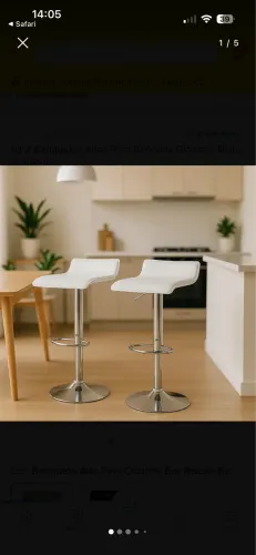 Banqueta Toquio Wave Enzo BH Giratória Com Regulagem - Branco Branca NOVA NA CAIXA