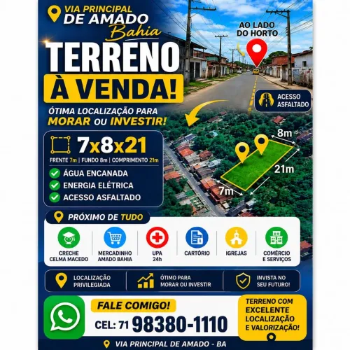 Terreno em Amado Bahia