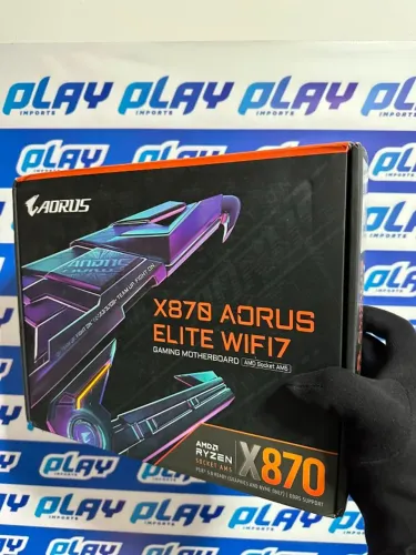 Placa-mãe Gigabyte X870 Aorus Elite WiFi 7 AM5 DDR5 ATX | Nova Lacradas Com Garantia |