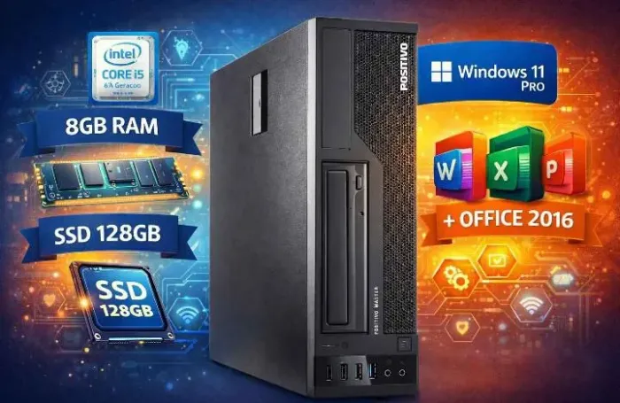CPU i5 6° geração 8GB SSD 128gb