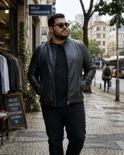 Jaqueta TNG preta masculina tamanho XXG