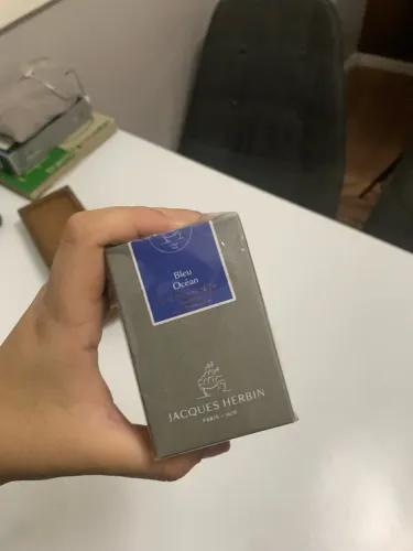 Tinta para canetas tinteiro Jacques Herbin 1670 Bleu Océan 50ml - Lacrada