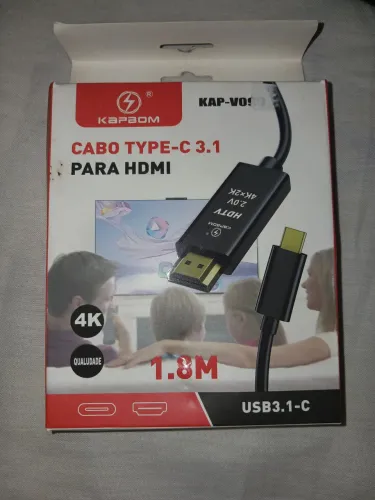 Cabo HDMI para type-c ótima condição