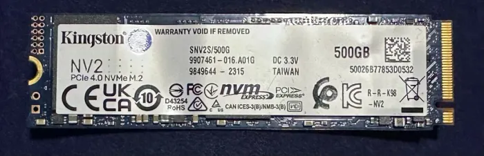 Ssd M.2 Kingston Nv2 500gb